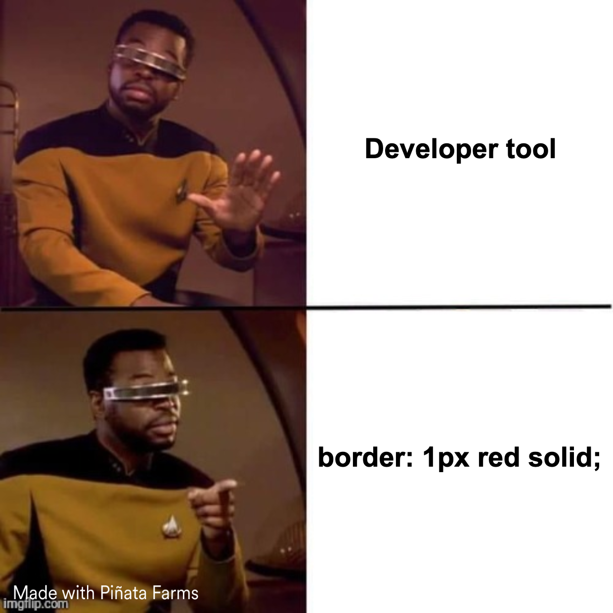 developer tools meme